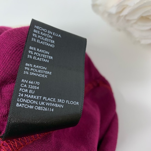 Free People Faux Wrap Berry Blouse - Picture 8 of 11